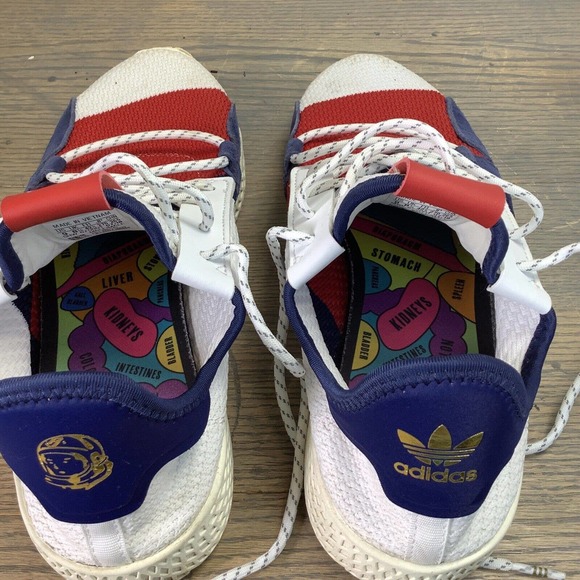NICE Adidas Pharrell x Billionaire Boys Club Tennis Hu V2 \'Scarlet\' - Mens 9 main image 8